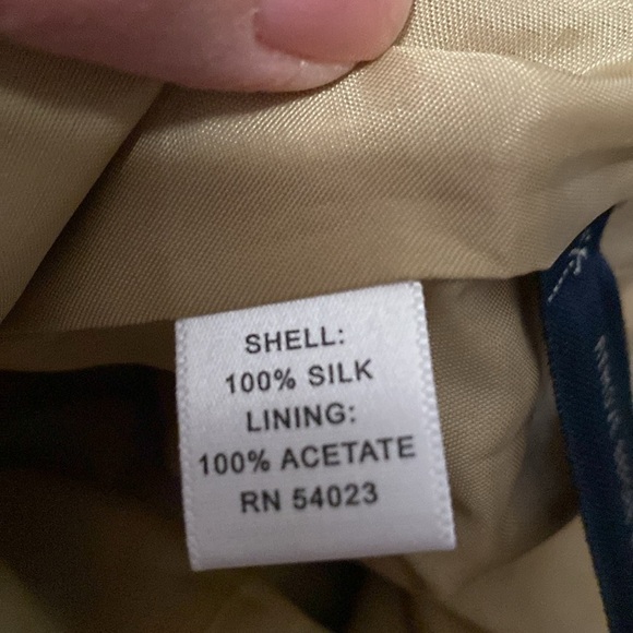 Banana Republic 100% Silk Midi Skirt Womens 4 gathered ruffles Champaign beige - Picture 8 of 12